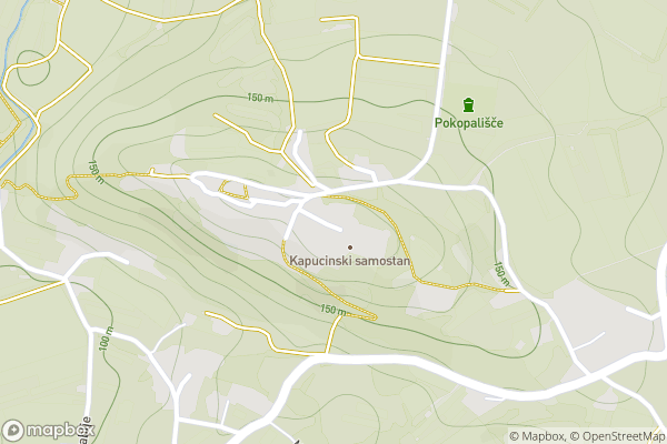 static Mapbox map