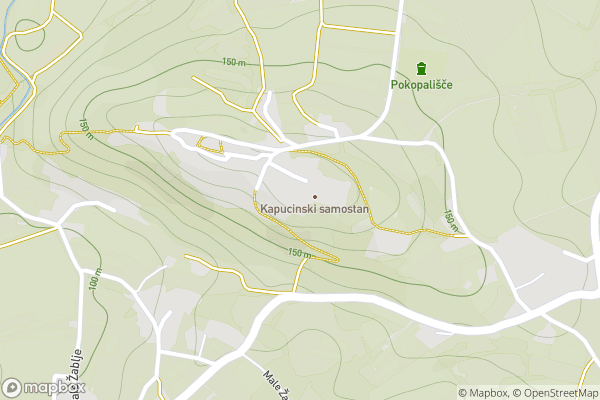 static Mapbox map