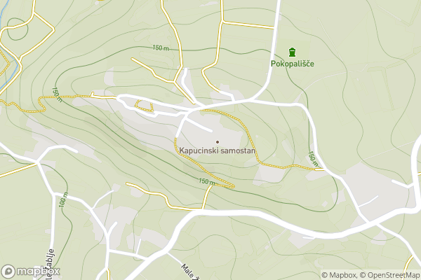 static Mapbox map