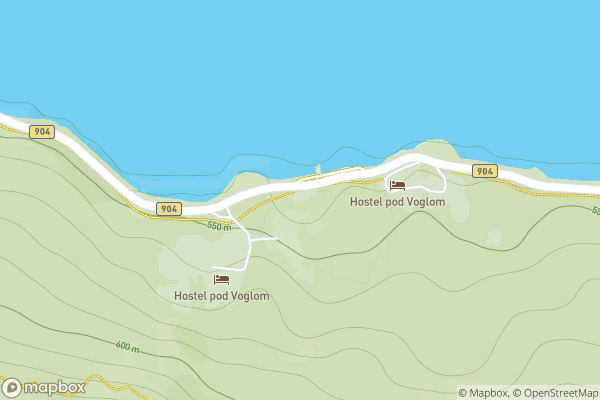 static Mapbox map