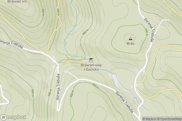 static Mapbox map