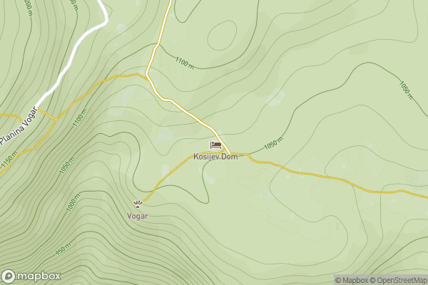 static Mapbox map