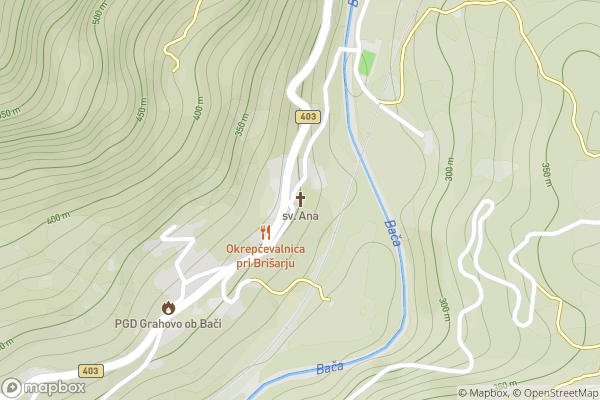 static Mapbox map