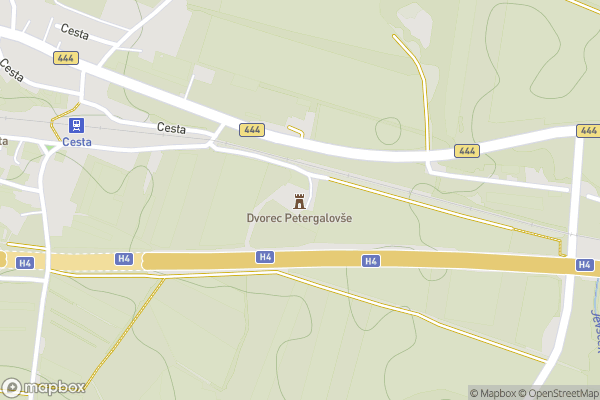 static Mapbox map