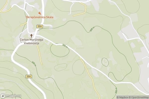 static Mapbox map