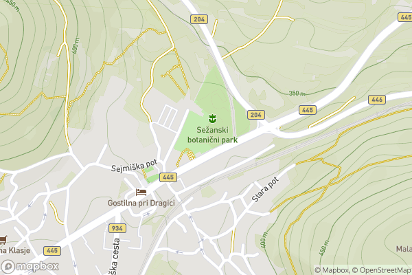 static Mapbox map