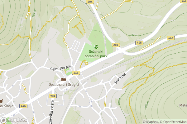 static Mapbox map