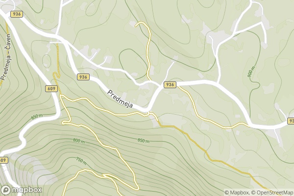 static Mapbox map