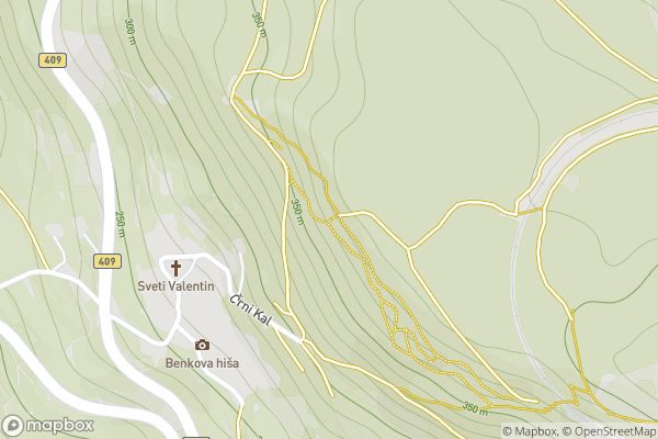static Mapbox map
