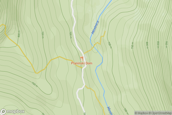 static Mapbox map
