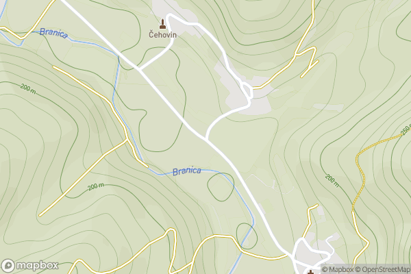 static Mapbox map