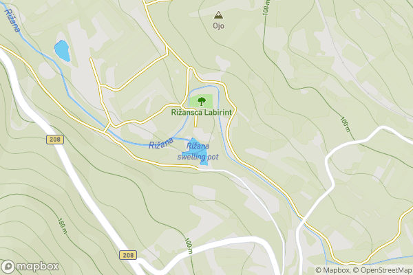 static Mapbox map