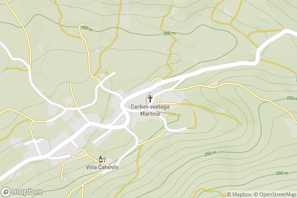 static Mapbox map