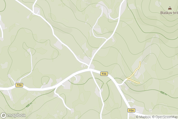 static Mapbox map