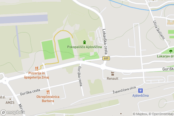 static Mapbox map