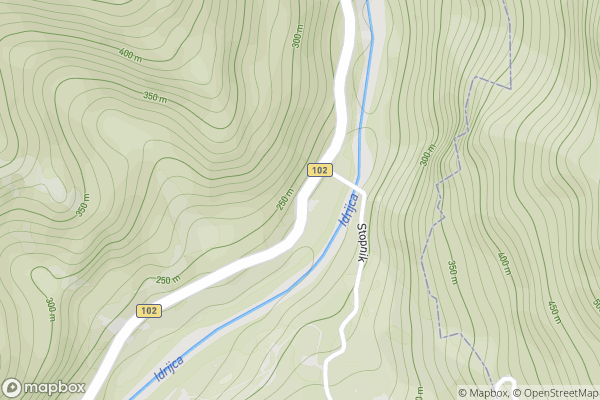 static Mapbox map