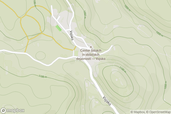 static Mapbox map