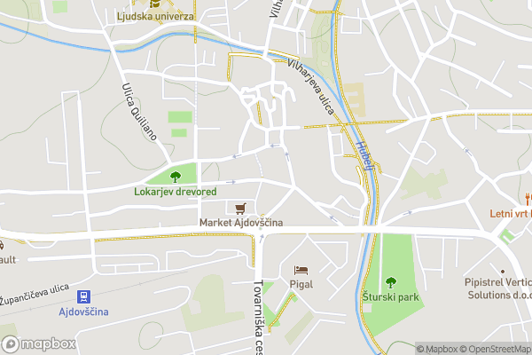 static Mapbox map