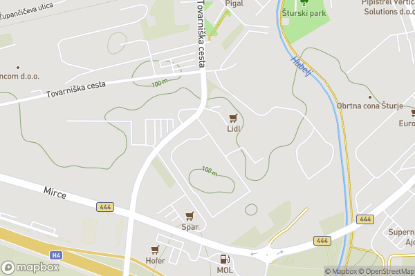 static Mapbox map