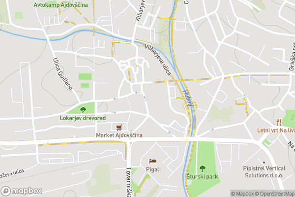 static Mapbox map