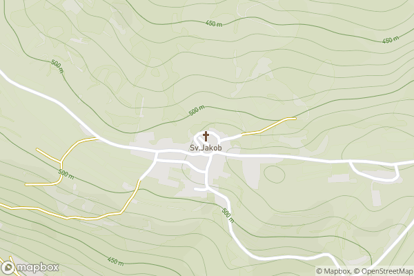 static Mapbox map