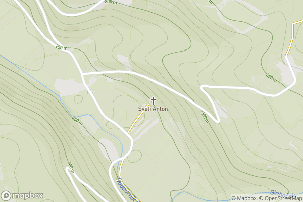 static Mapbox map