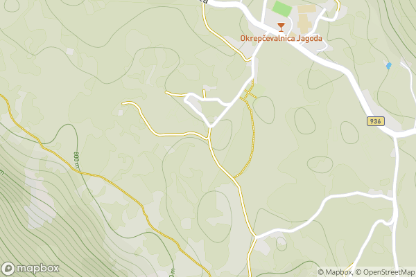 static Mapbox map