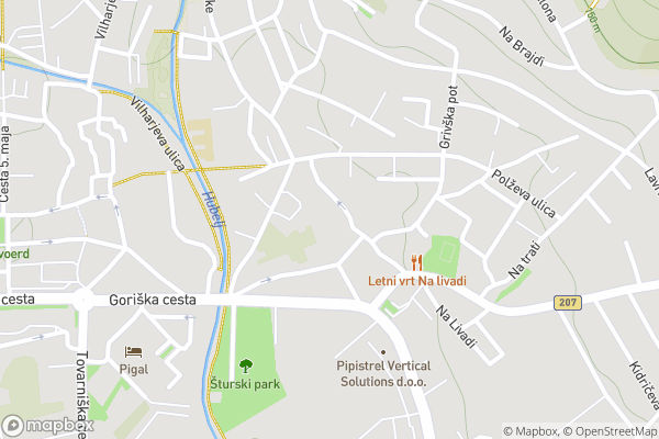 static Mapbox map
