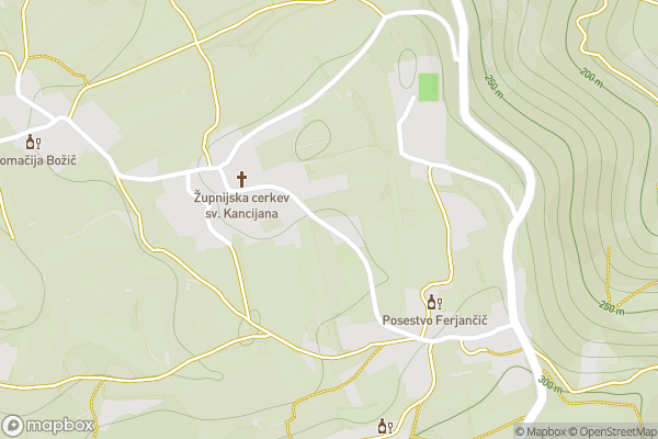 static Mapbox map