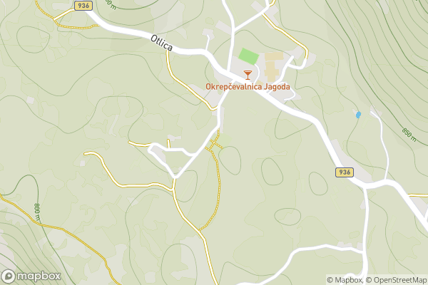 static Mapbox map