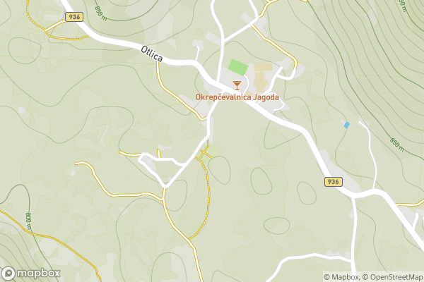 static Mapbox map