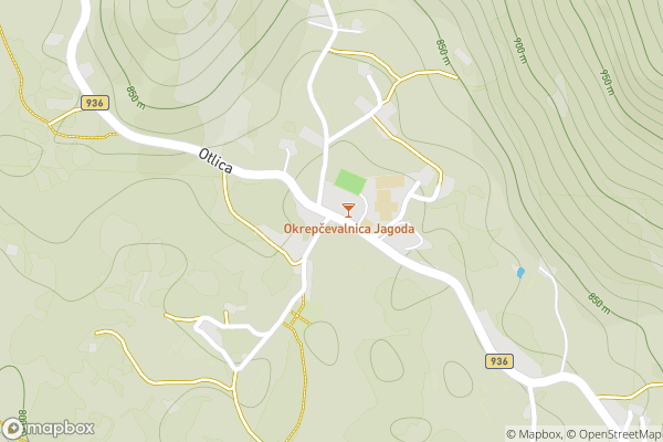 static Mapbox map