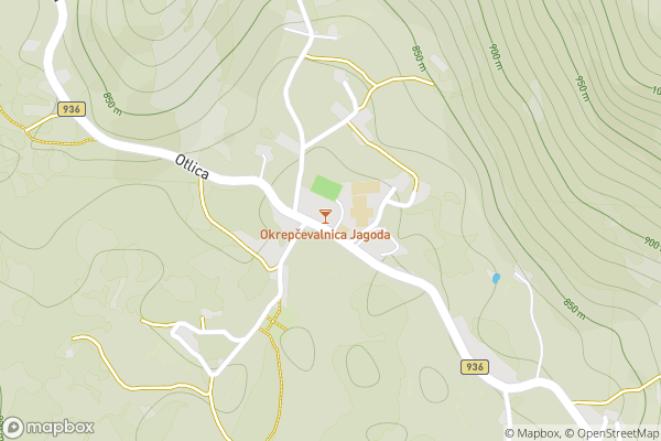 static Mapbox map