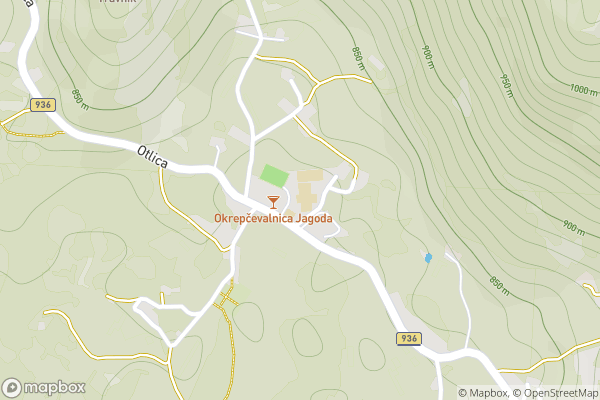 static Mapbox map
