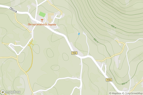 static Mapbox map