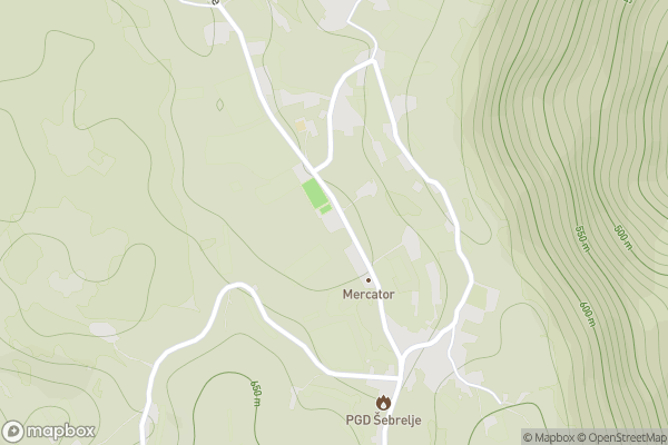 static Mapbox map