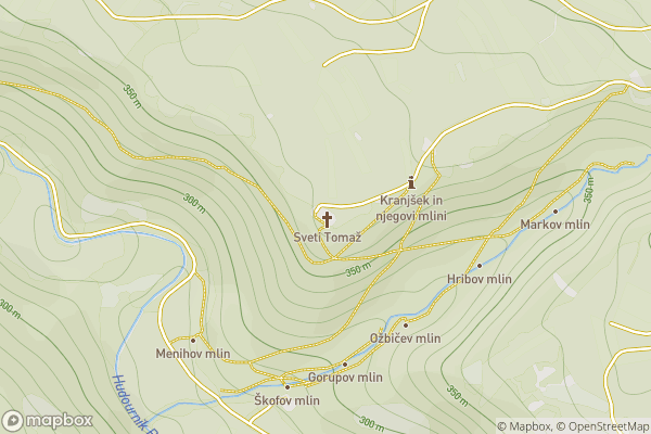 static Mapbox map