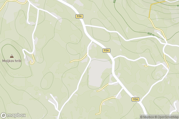 static Mapbox map