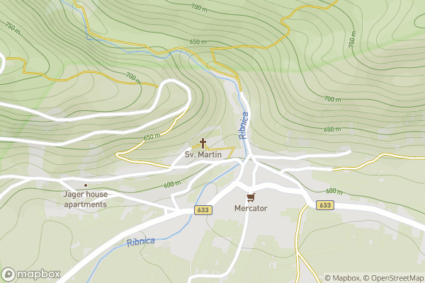 static Mapbox map