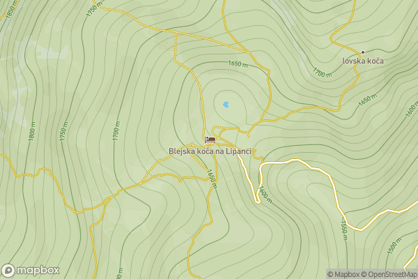 static Mapbox map