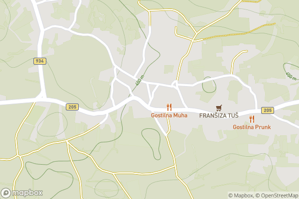 static Mapbox map