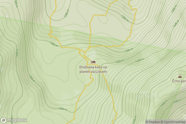 static Mapbox map
