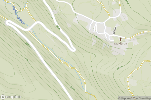 static Mapbox map