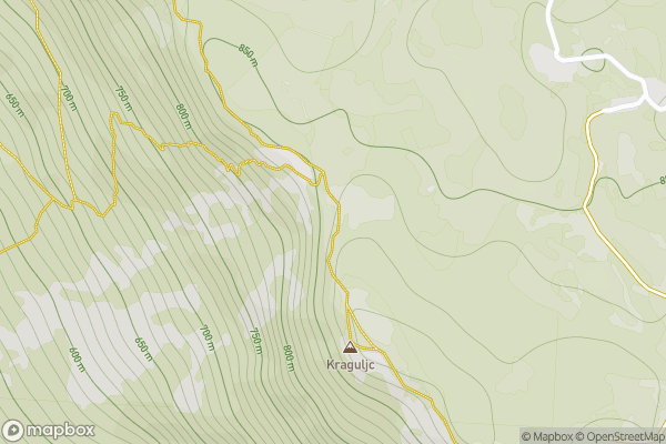 static Mapbox map