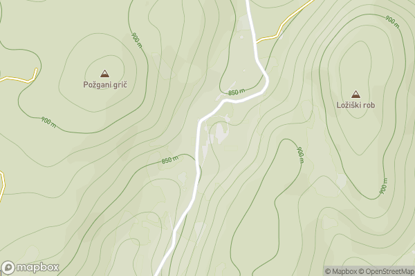 static Mapbox map