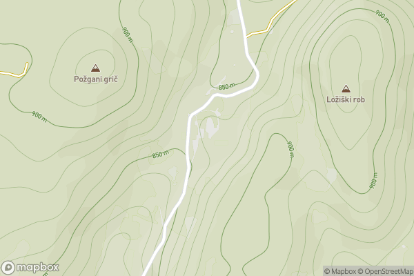 static Mapbox map