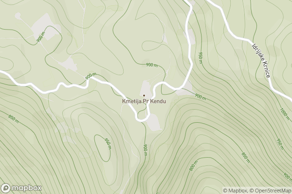 static Mapbox map