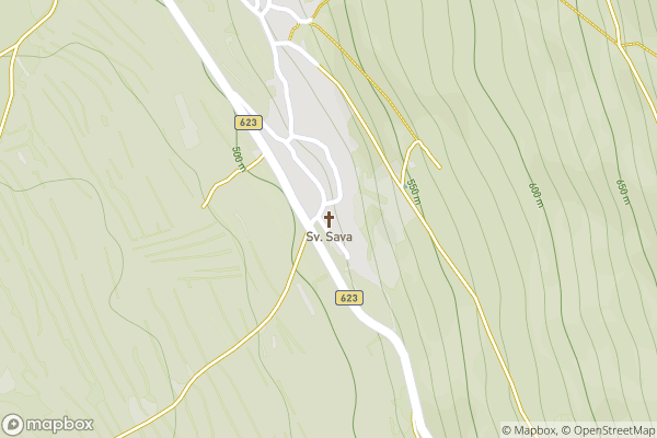 static Mapbox map