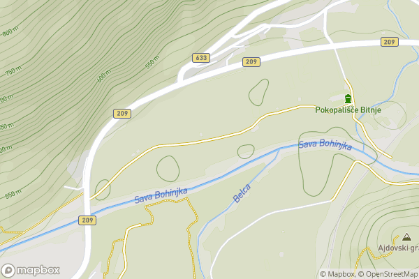 static Mapbox map