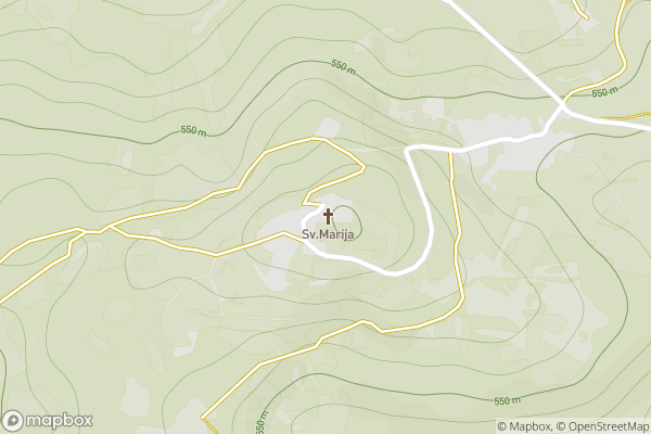 static Mapbox map